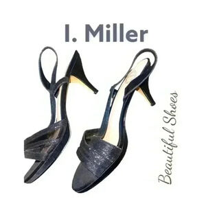 I. Miller Bedazzled Slingback Strappy Sandals